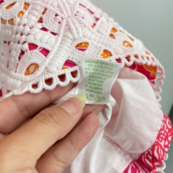 NWT Lilly Pulitzer Jubilee Catherine Printed Eyelet Trim Dress Womens Size 14 - Picture 8 of 8